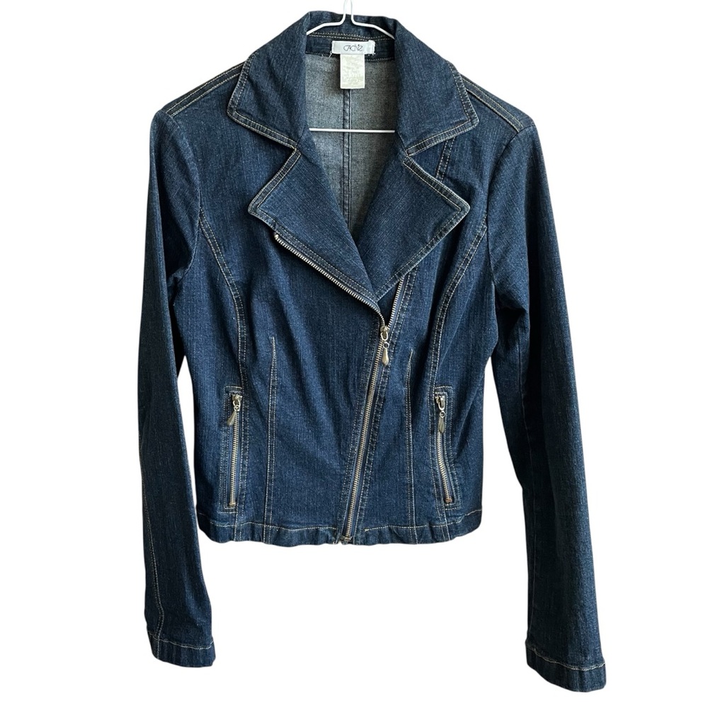 Cache Women’s Dark Blue Denim Jean Jacket Size 4